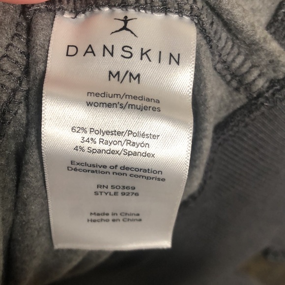Danskin Soft Hoodie Light Jacket Grey With Pockets Tie Dye Camo Pattern NEW - Picture 8 of 12